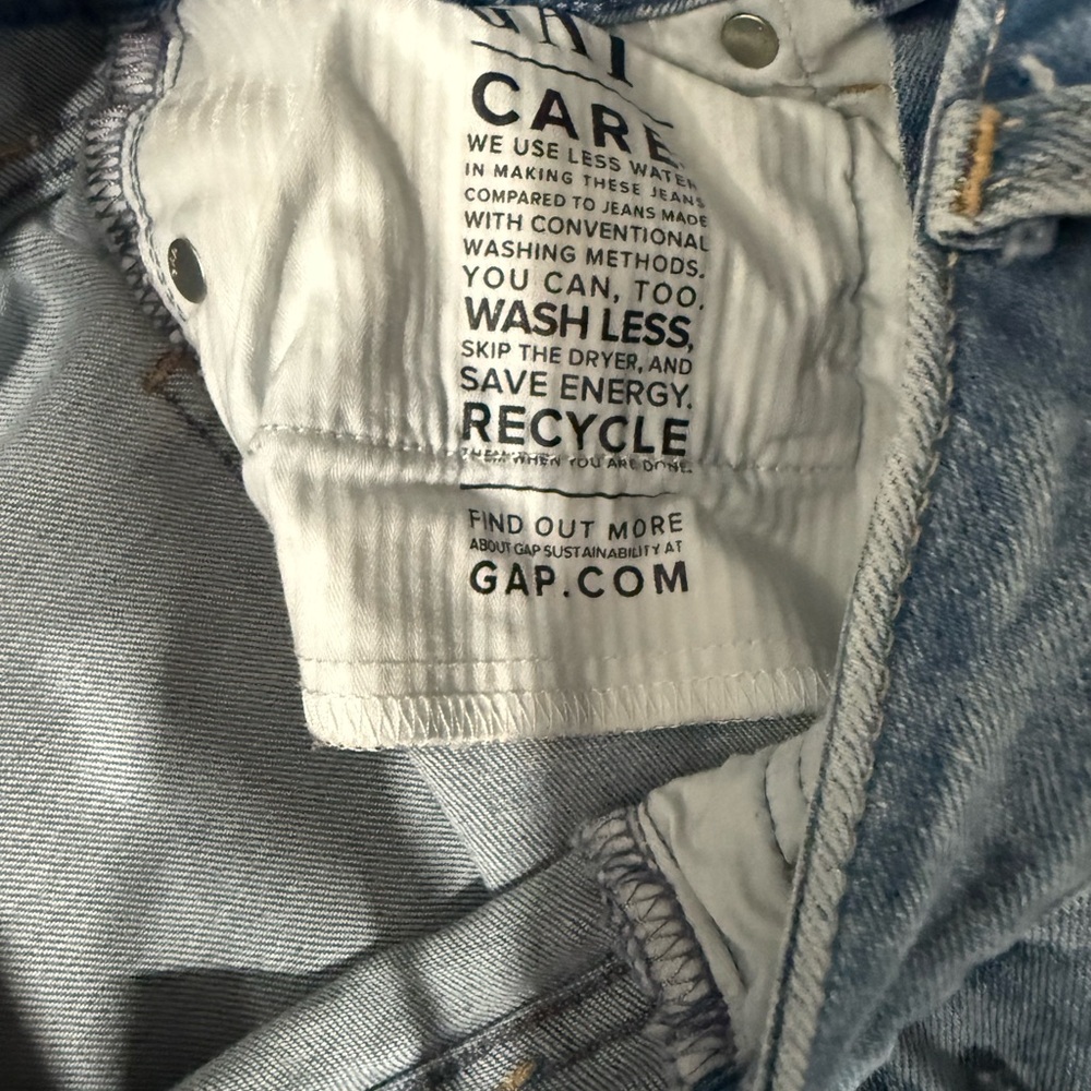GAP Vintage Slim Sky High Side Slit Cropped Ankle Jean Women’s Dize 27 / 4 - Picture 6 of 10